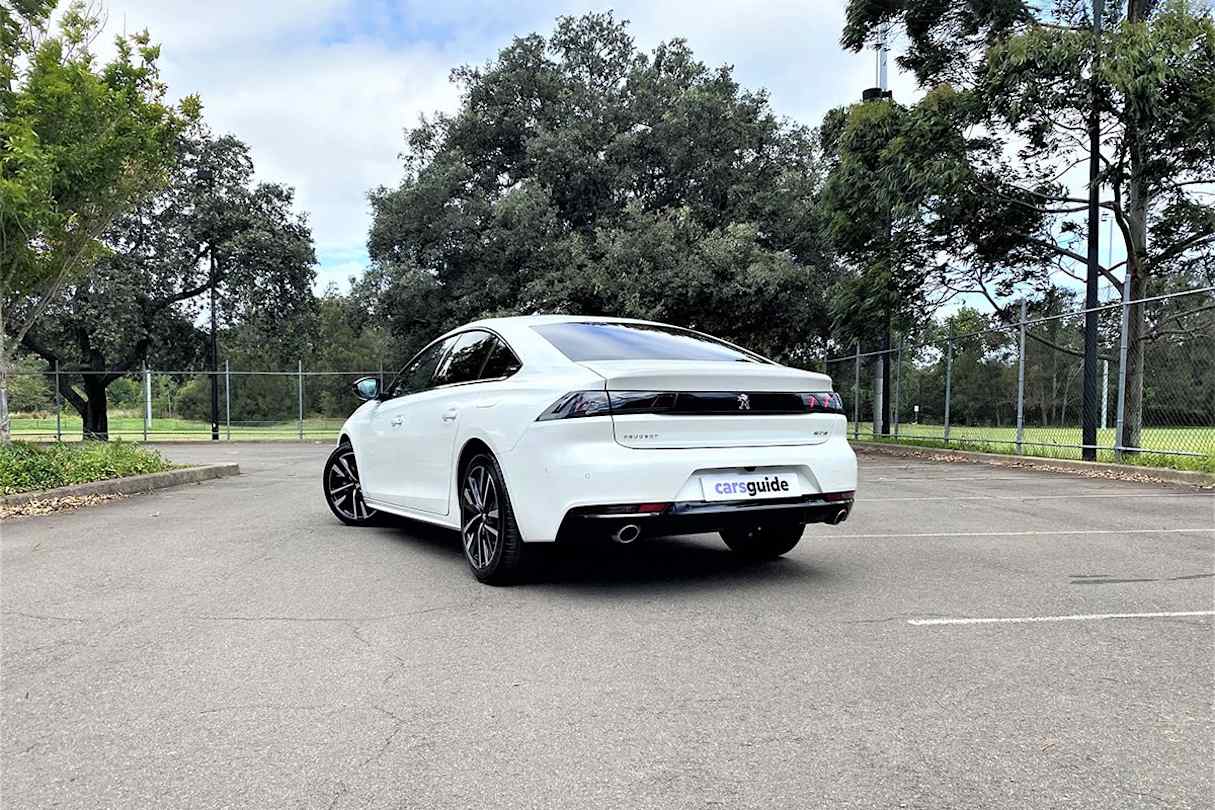 The Peugeot 508 GT Fastback Plug-In Hybrid doesn’t have many direct rivals in Australia. (Image: Richard Berry)